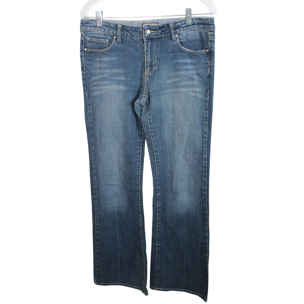 Paige Premium Denim Laurel Canyon Low Rise Bootcut Jeans Blue Wash Size 31
